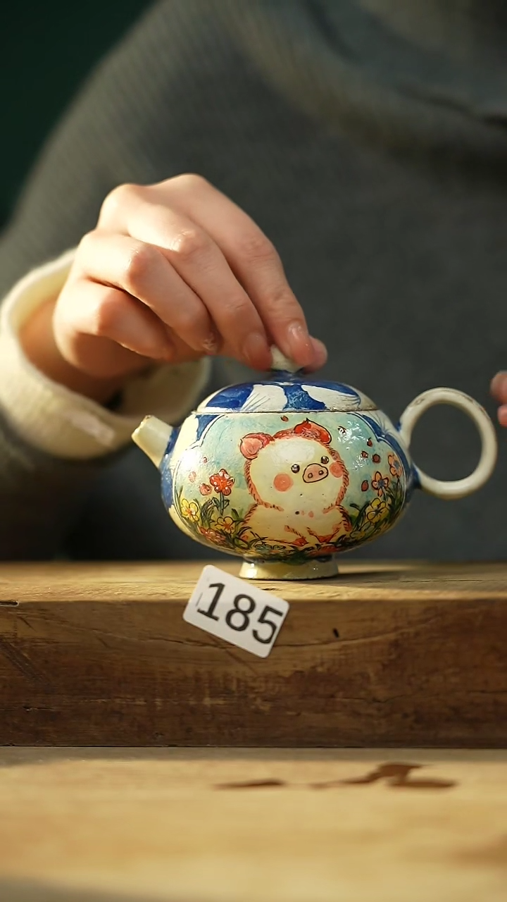 【闪购商品】瓷片新品！设计师手作款柴烧动物系列 迷糊