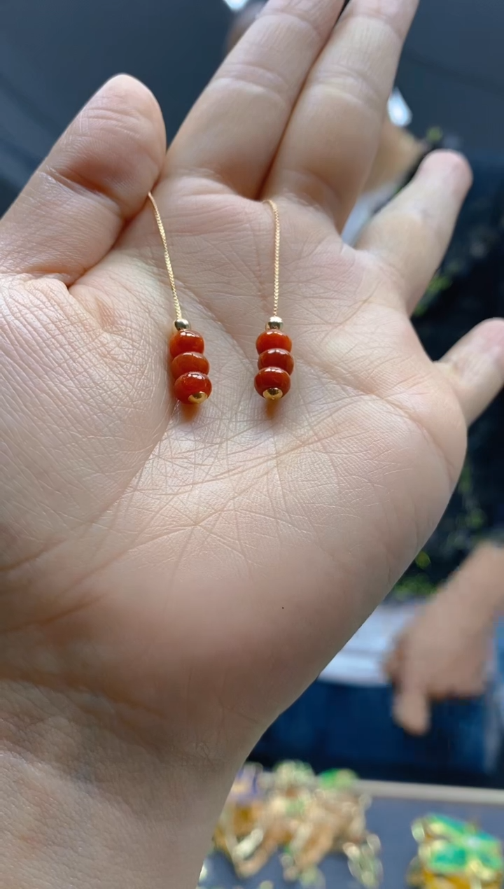 【闪购商品】翡翠耳饰合金0265翡翠耳线