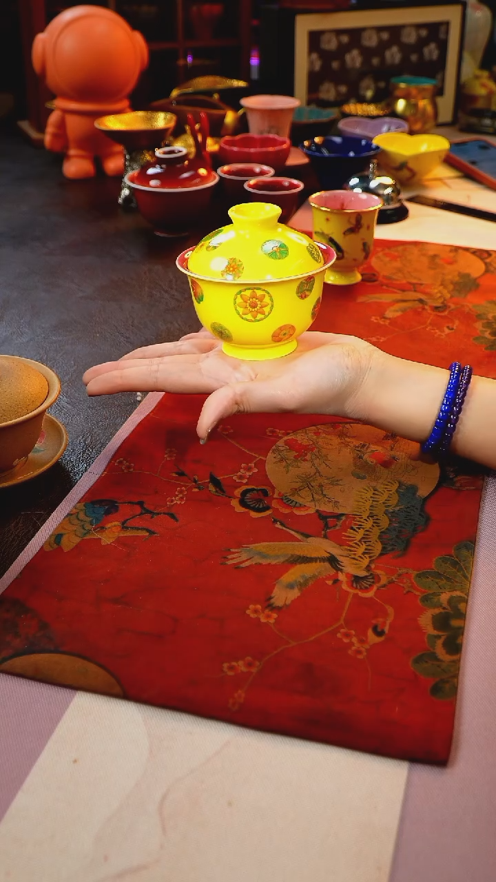 茶杯紫砂【宜景窑系列】盖碗