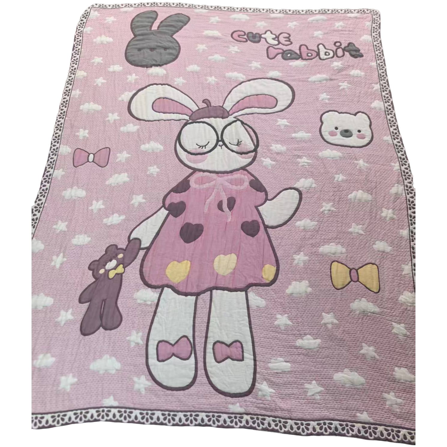 【搞怪兔】150*200  A类多巴胺凉感毯