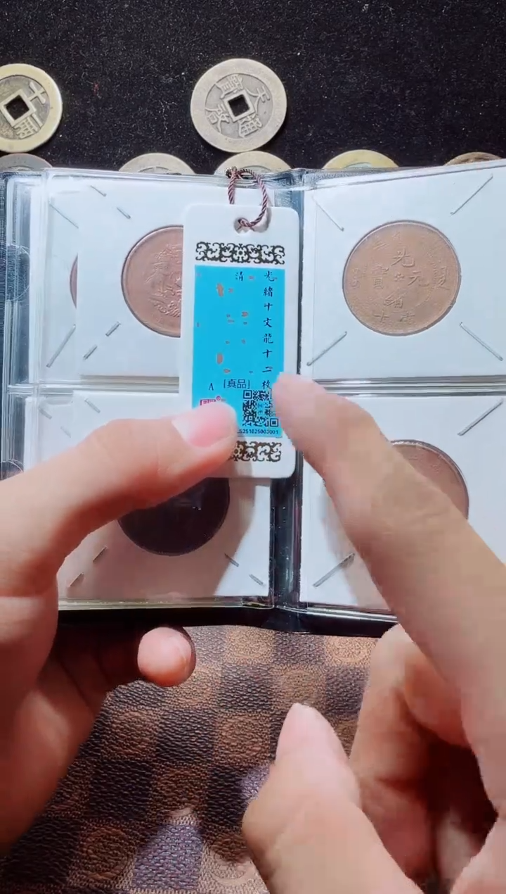 铜A650闻德光绪元宝12枚册(斐龍)