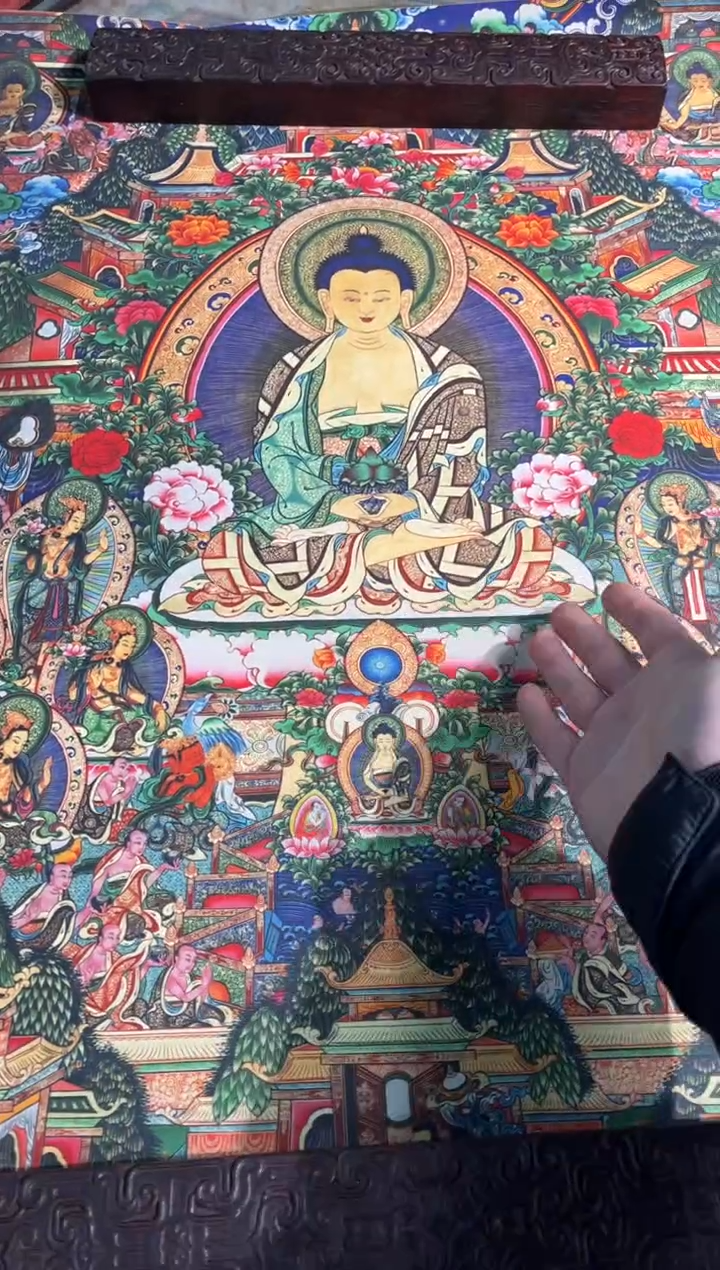 卷轴画卷轴画路路的唐卡tk160
