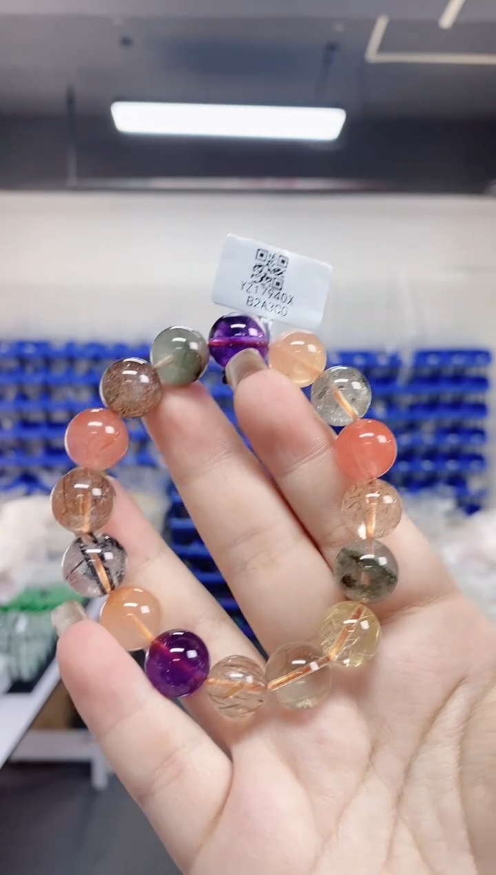 【闪购商品】水晶手串未镶嵌多样性发其一颜色微差