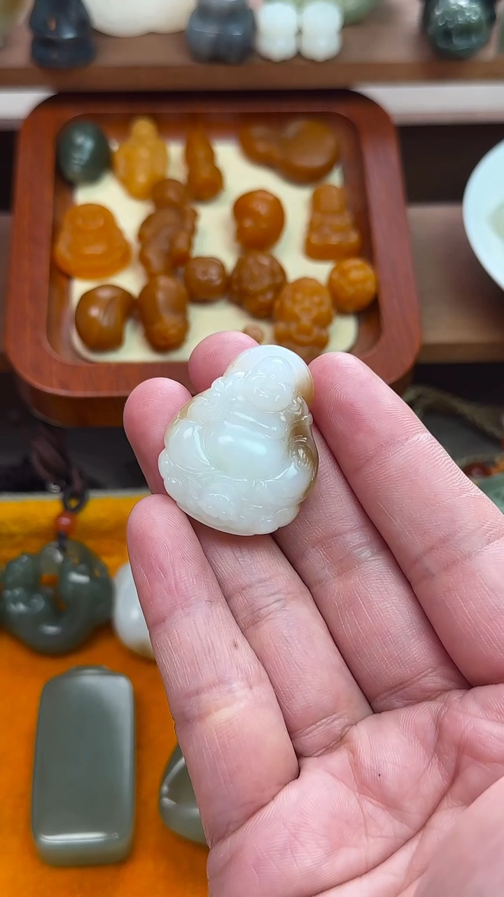 【闪购商品】和田玉吊坠(不含链)未镶嵌立体小件苏工