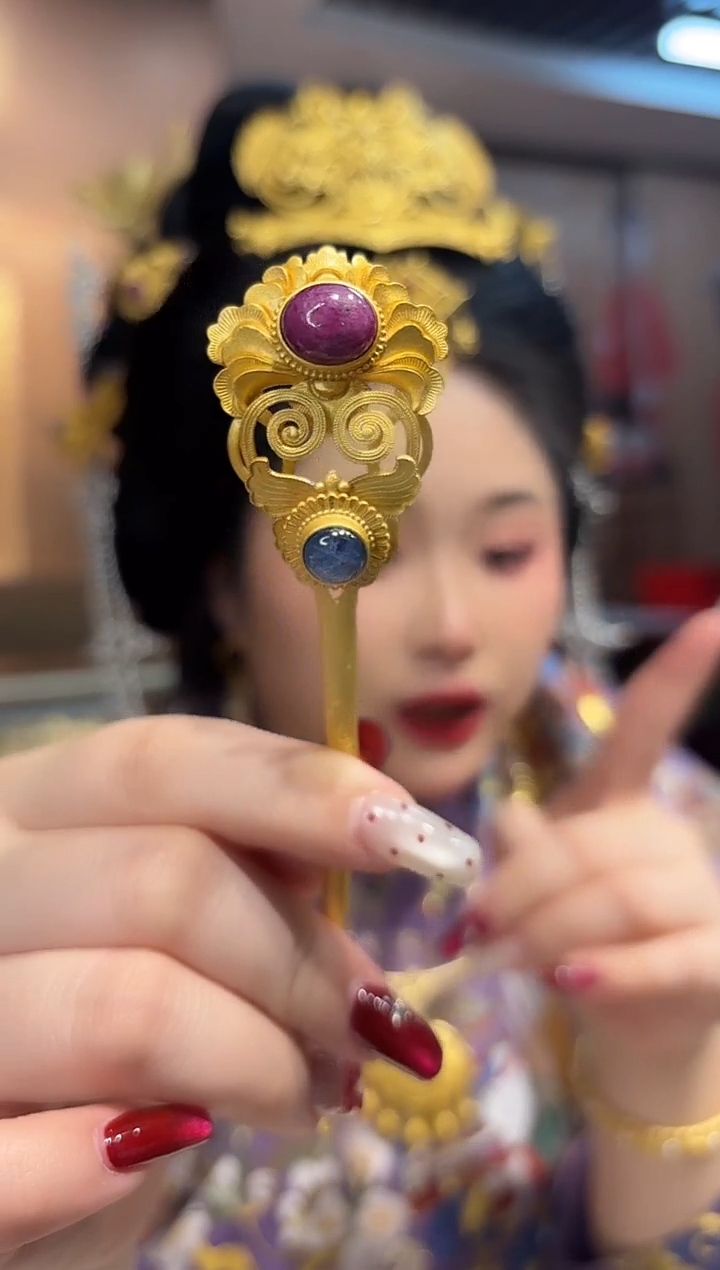 无925银蝶赶花簪/件