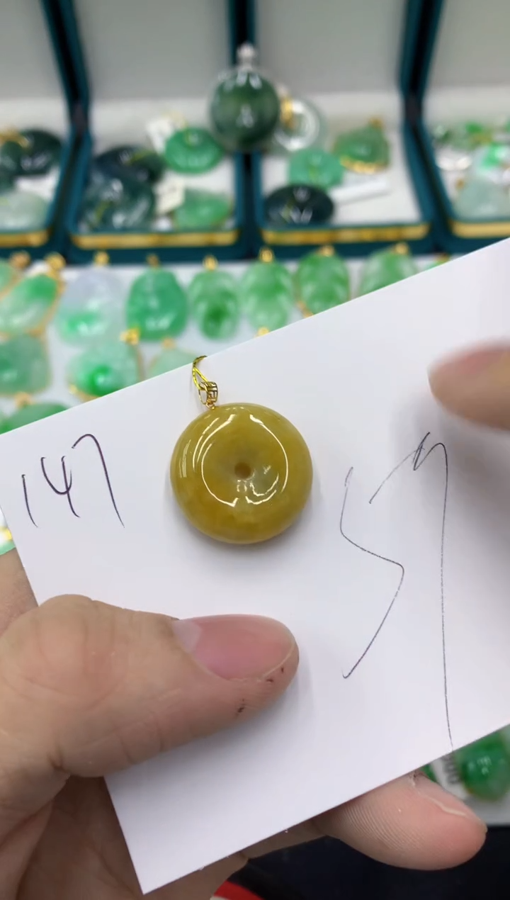 【闪购商品】翡翠颈饰18K金镶嵌11111111111