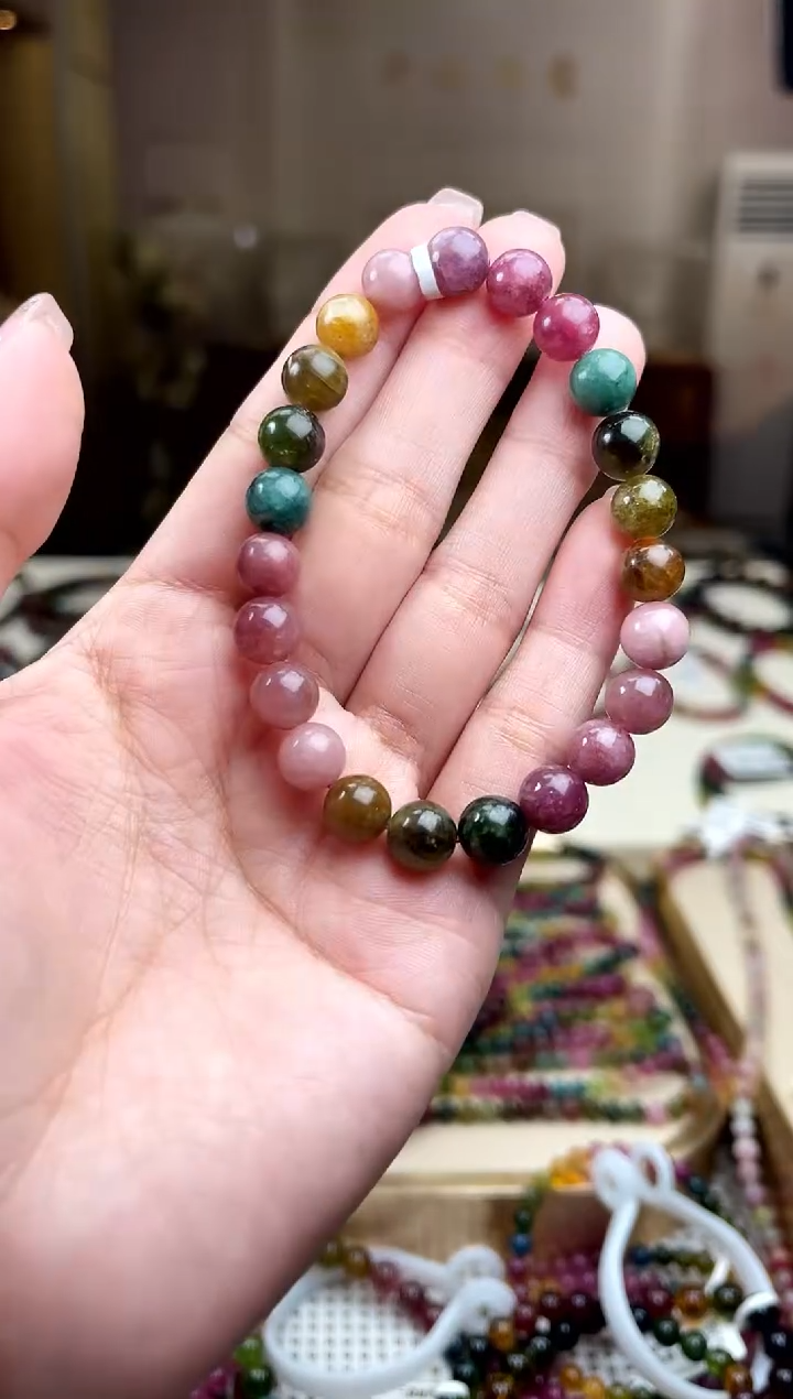 【闪购商品】/未镶嵌碧玺8mm+碧玺单圈多样性发货