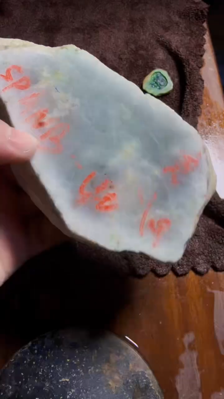 未镶嵌挂件翡翠管*天然翡翠216