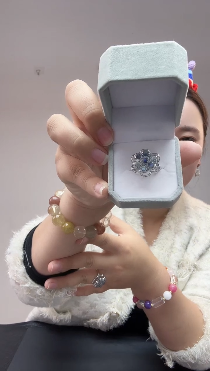 颈饰未镶嵌水晶月光戒指09