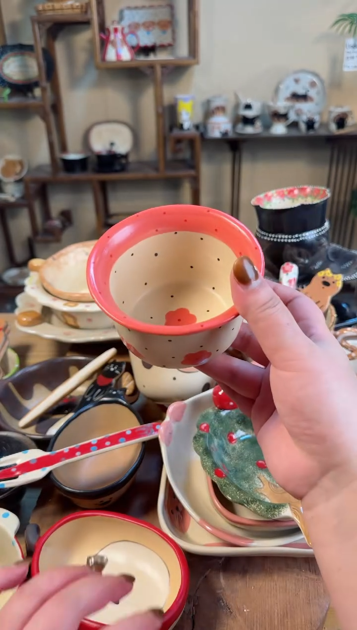 【闪购商品】花花碗高温瓷器瓷器