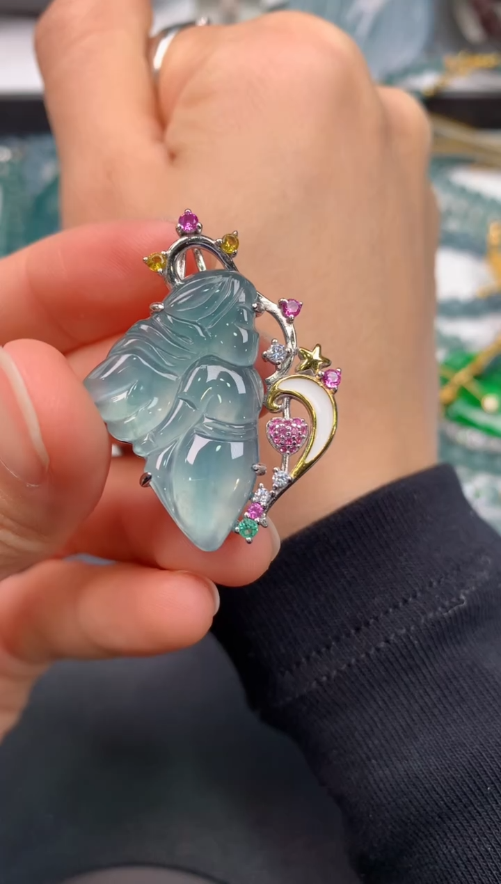 【闪购商品】翡翠颈饰银S925镶嵌0901230815