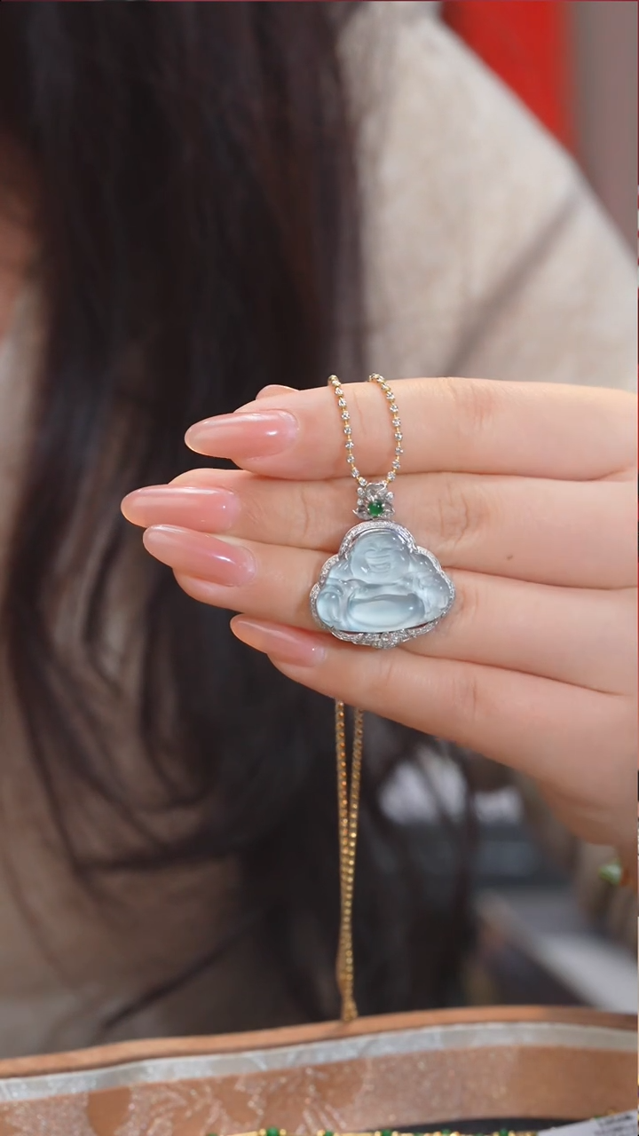 【闪购商品】翡翠吊坠(不含链)18K金镶嵌多样性发@@W8756