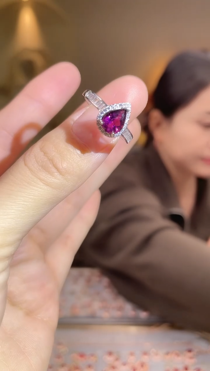 银S925镶嵌手饰碧玺手饰