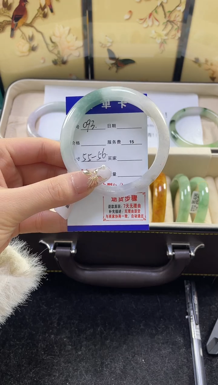 【闪购商品】翡翠手镯未镶嵌缅甸翡翠现货秒发093