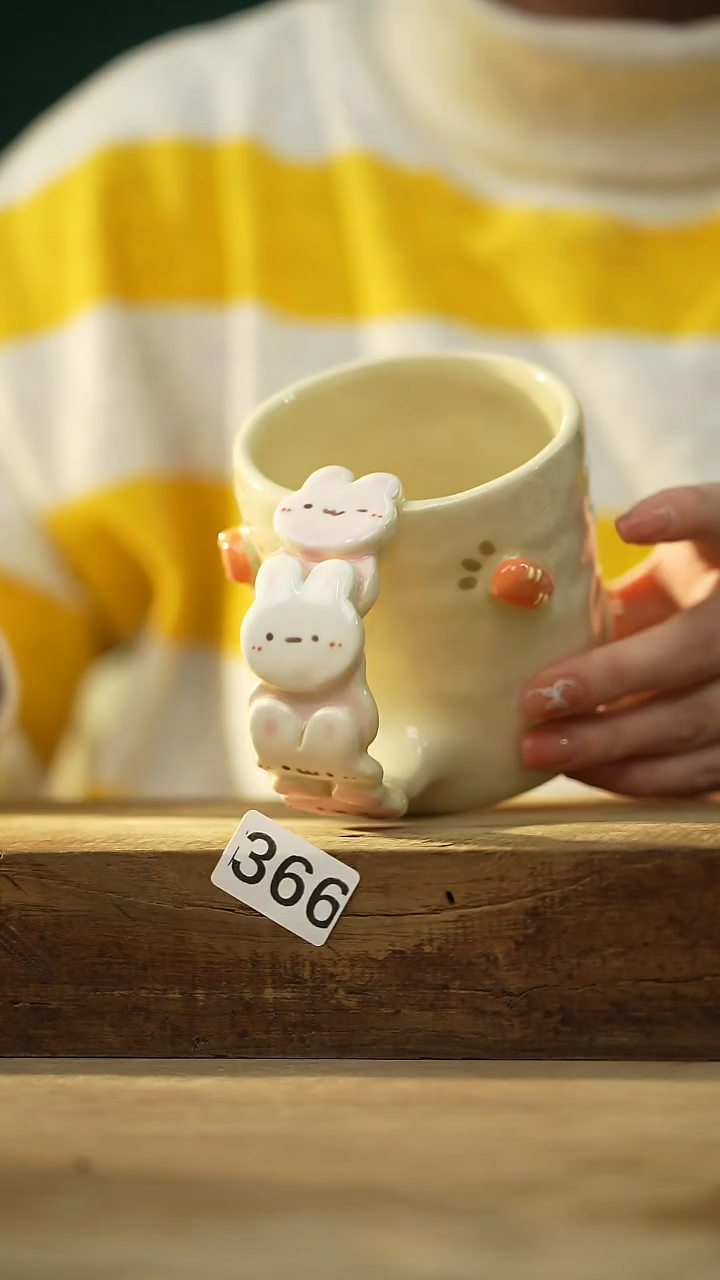 【闪购商品】瓷片新品！设计师手捏动物咖啡杯