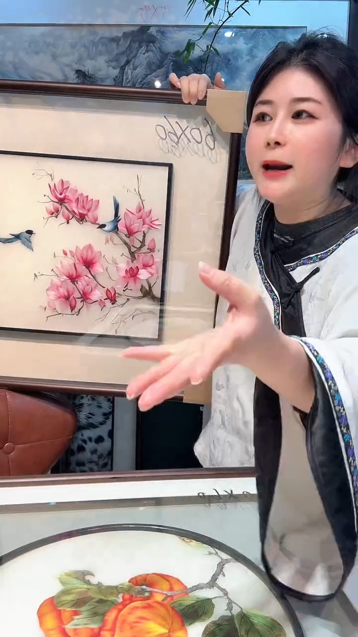 刺绣闵丹红刺绣工作室纯手工苏绣装饰画