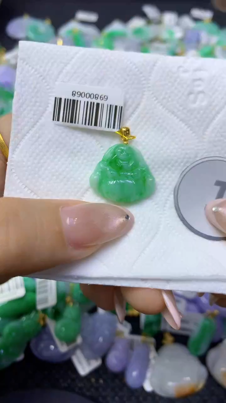 颈饰未镶嵌翡翠天然缅甸翡翠A货