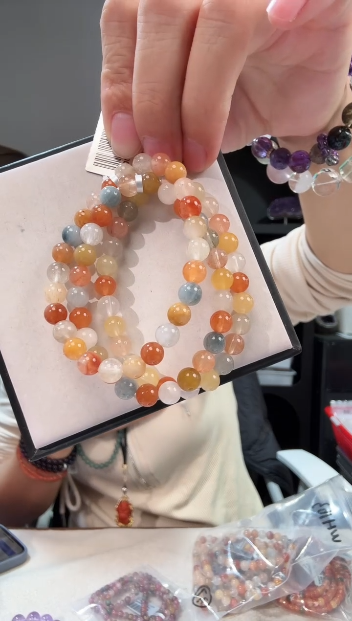 未镶嵌手链水晶优8477 约5mm 多样性发一件