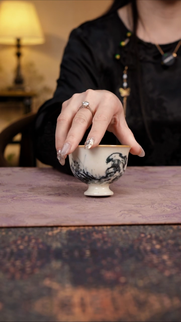 杯景德镇陶瓷杯碗柴烧多人