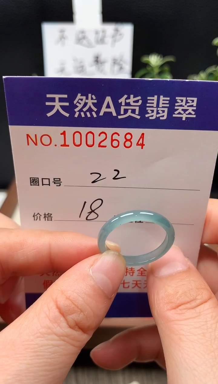 未镶嵌戒指翡翠22#