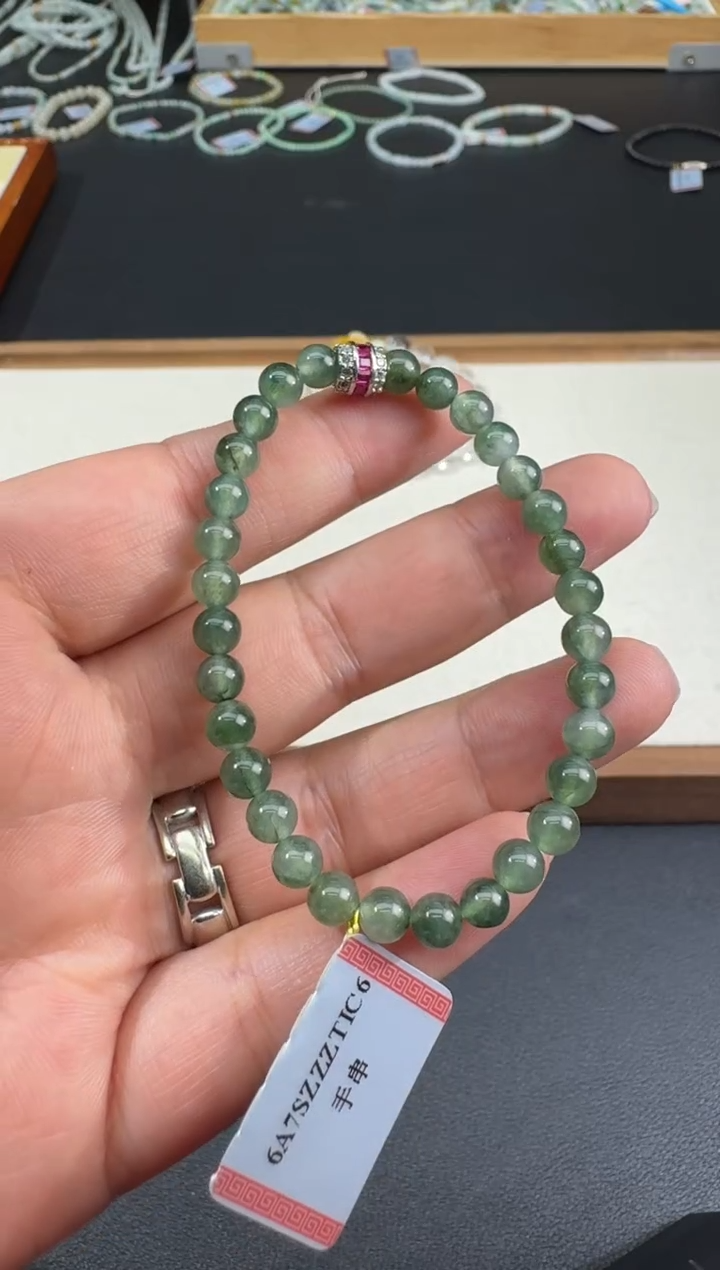 未镶嵌手串翡翠S0923-S1680-308