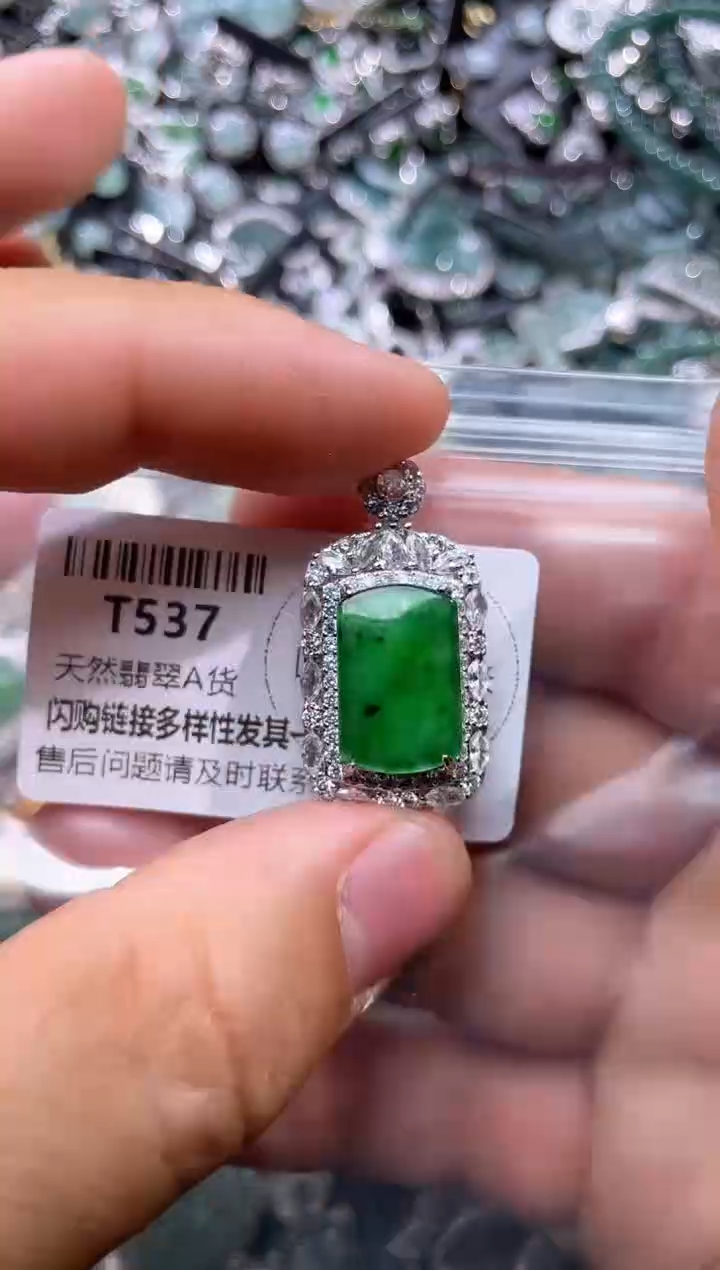 【闪购商品】翡翠颈饰未镶嵌T537吊坠