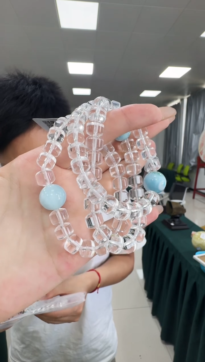 水晶手链未镶嵌CK6114 约9mm多样式发一件