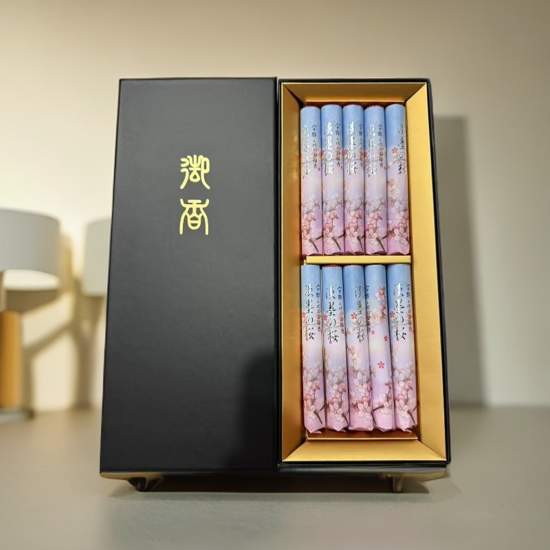 海外舶来品宇野千代淡墨之樱粉色包装樱花味线香沉香
