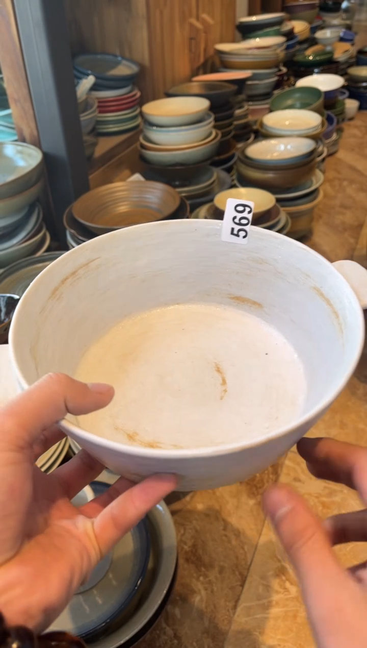 【闪购商品】瓷片569   粉引双耳锅1个