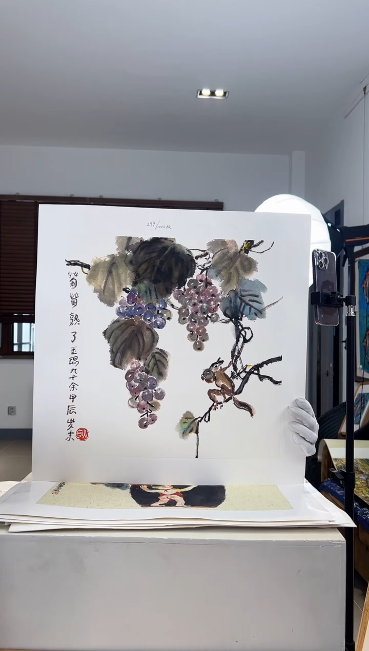 【闪购商品】版画耿玉琨限量亲签版画作品s版