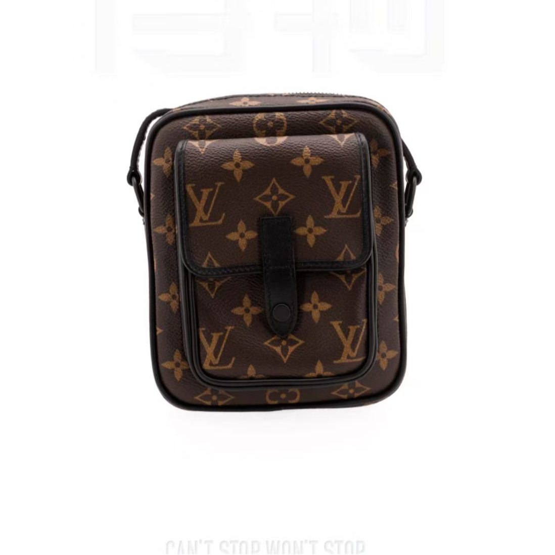 99新 LouisVuitton/路易威登 Lv棕老花斜挎包/A174