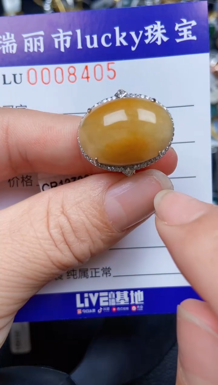 【闪购商品】翡翠颈饰银S925镶嵌8405