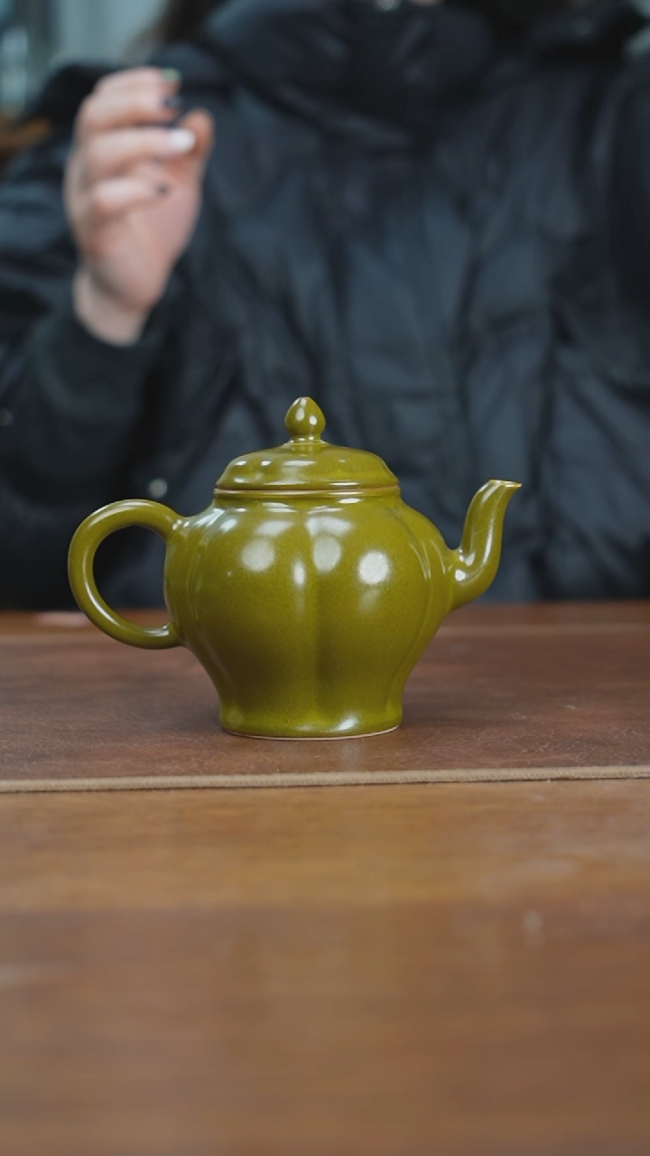 【闪购商品】杯景德镇茶叶末景秀宫灯壶