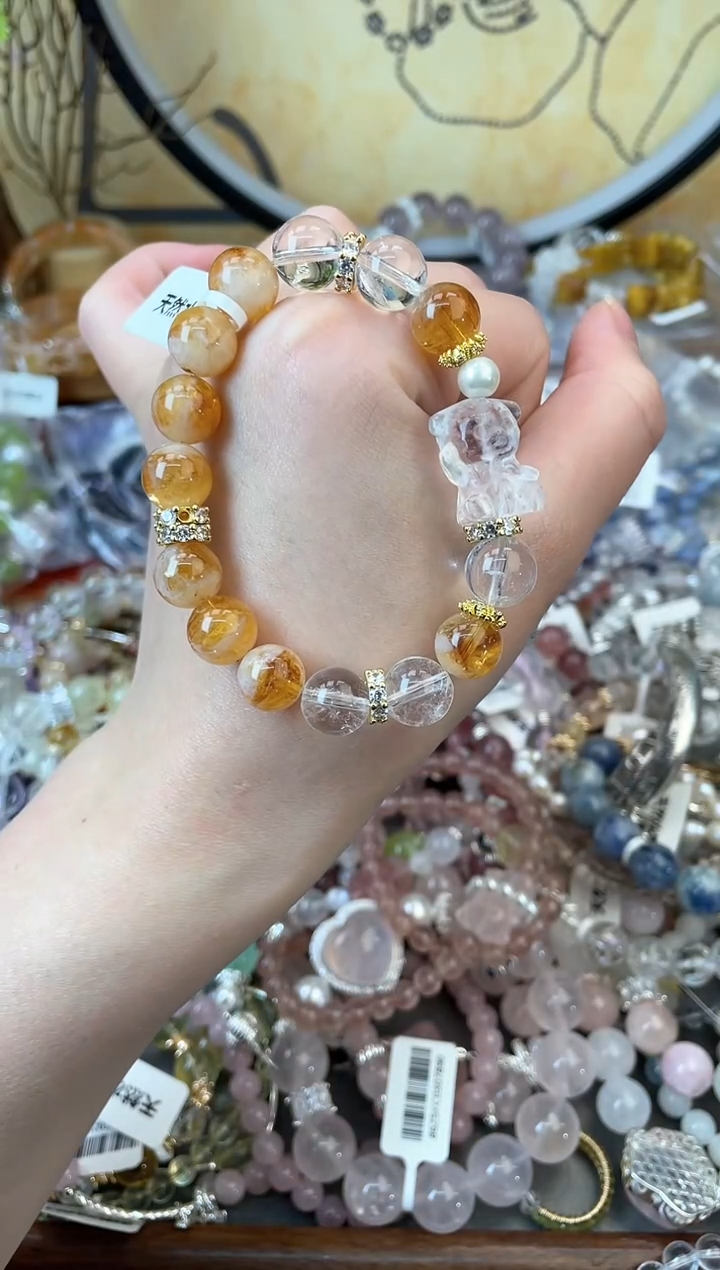 【闪购商品】黄晶手链未镶嵌418手串