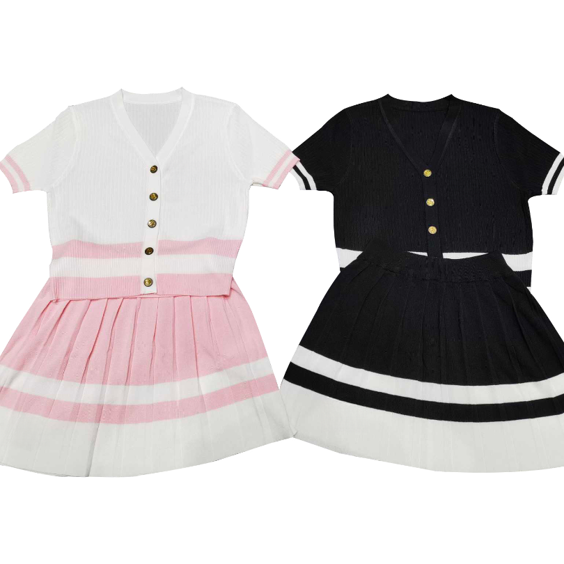 2025ff女士短袖休闲春夏潮牌设计师款潮牌女装套装#6262