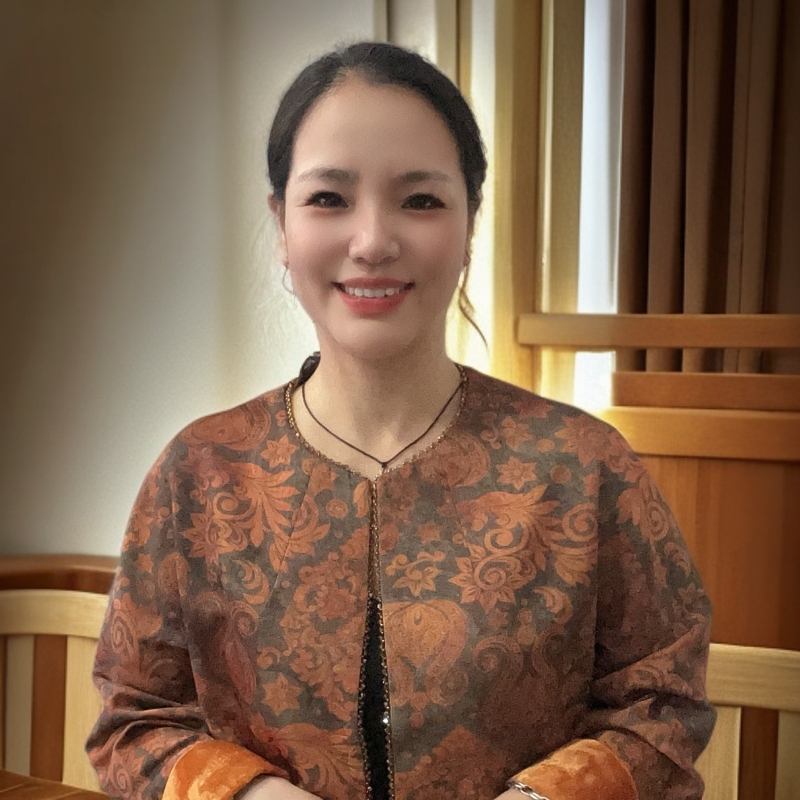 拼接女新中式植物花卉长袖短外套