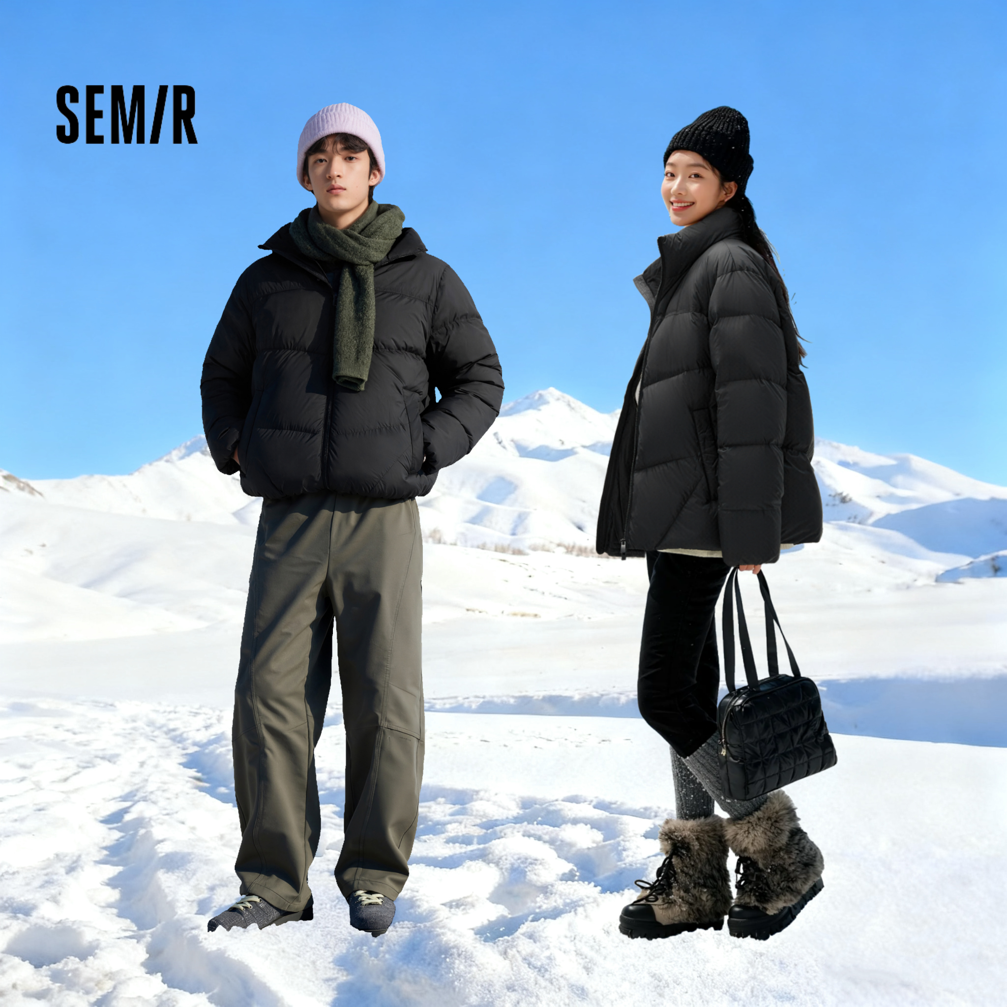 9.07万人加购｜发热三防|森马羽绒服情侣装90绒子外套25新款面包服