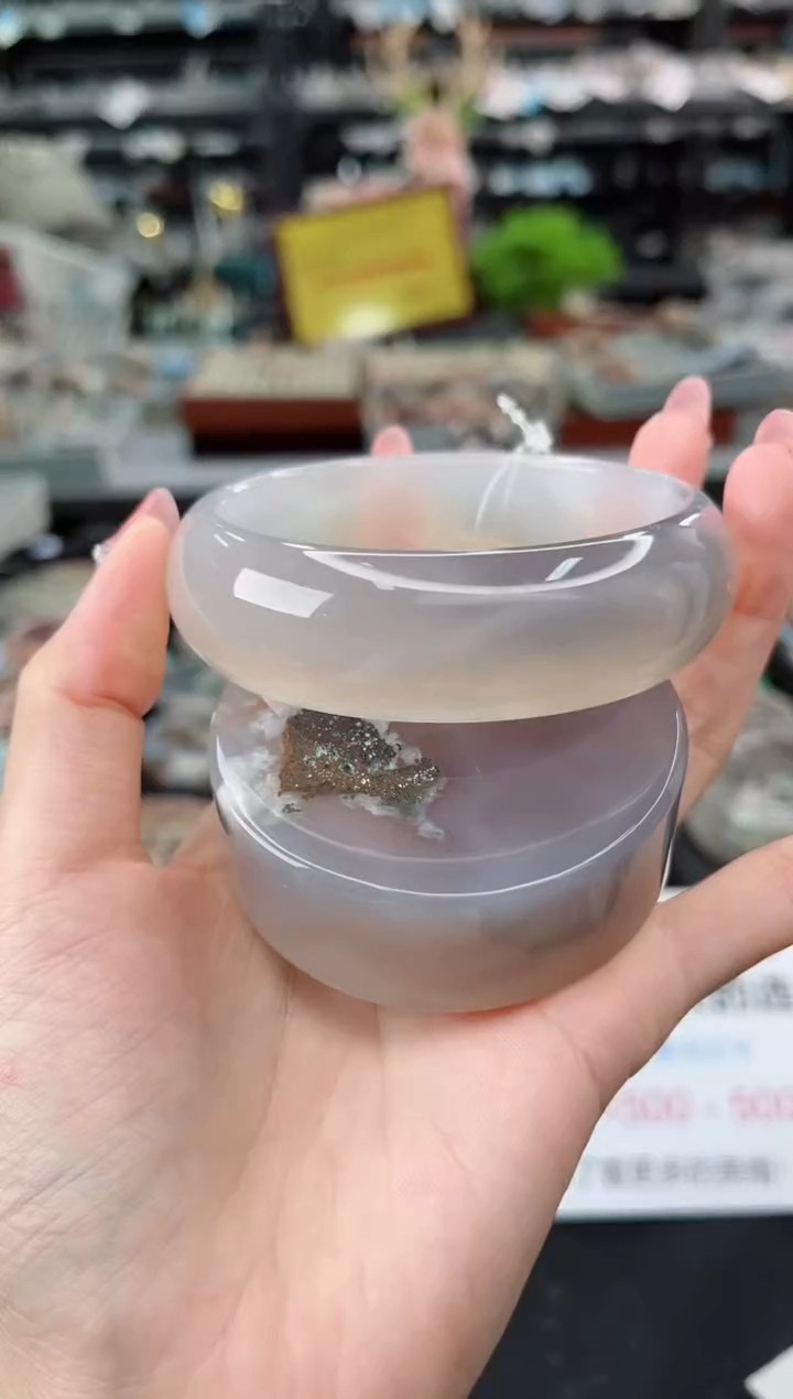 【闪购商品】石英质玉手镯未镶嵌64圈口（赠品镯心）3590462