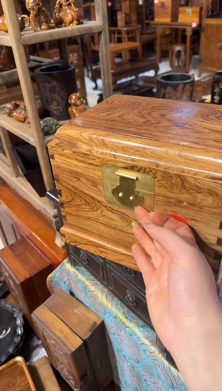 【闪购商品】木木艺黄花梨花纹官印箱980.88