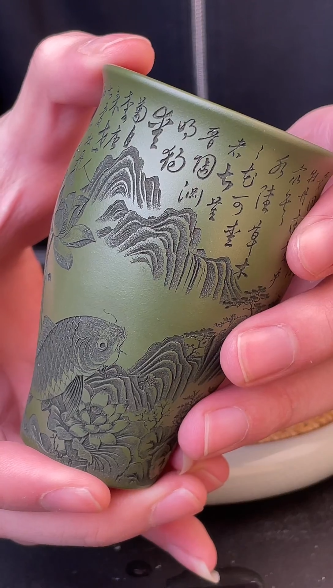 爱莲说  泥中翡翠  主人杯