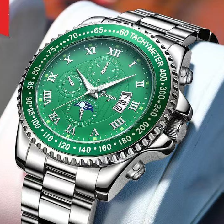 【专柜正品】---绿面绿圈---高版本高品质---全新防水男款手表-2