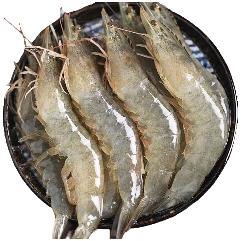 RS【今天拍明天到】海水大虾单只15cm左右四斤/盒含薄碎冰锁鲜 共50~60只海虾 顺丰冷链发货