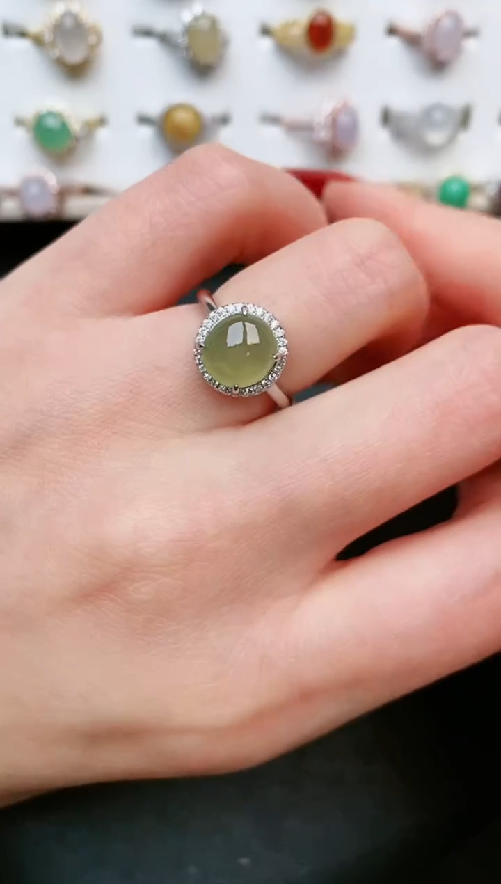 【闪购商品】翡翠戒指银S925镶嵌.....