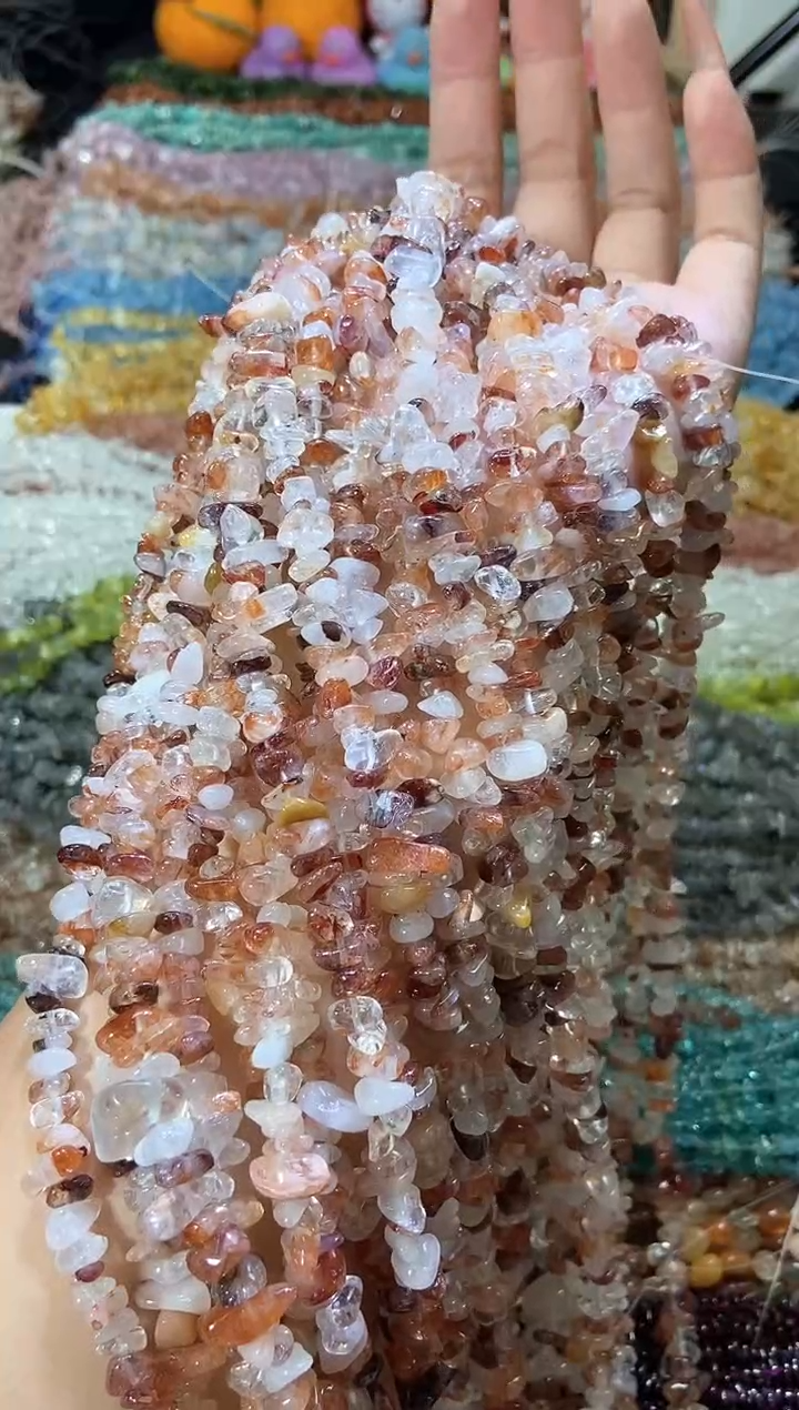 水晶珠宝半成品未镶嵌红胶花