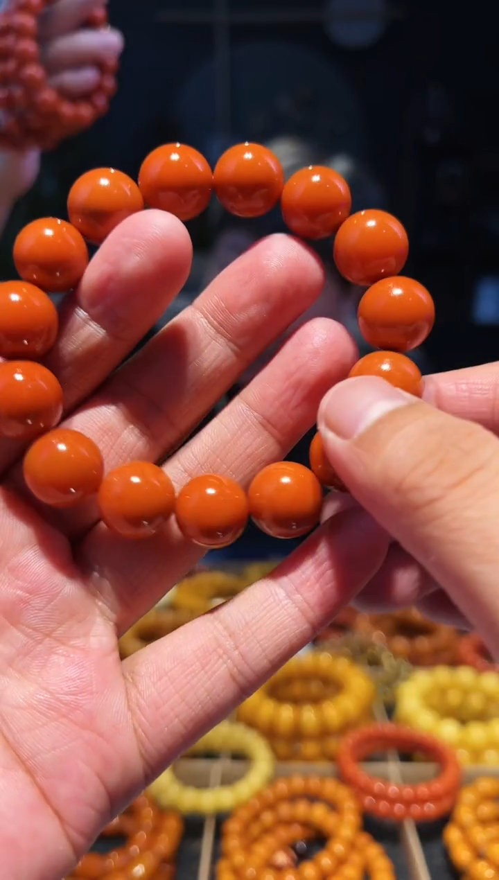 手串未镶嵌南红玛瑙14+精圆