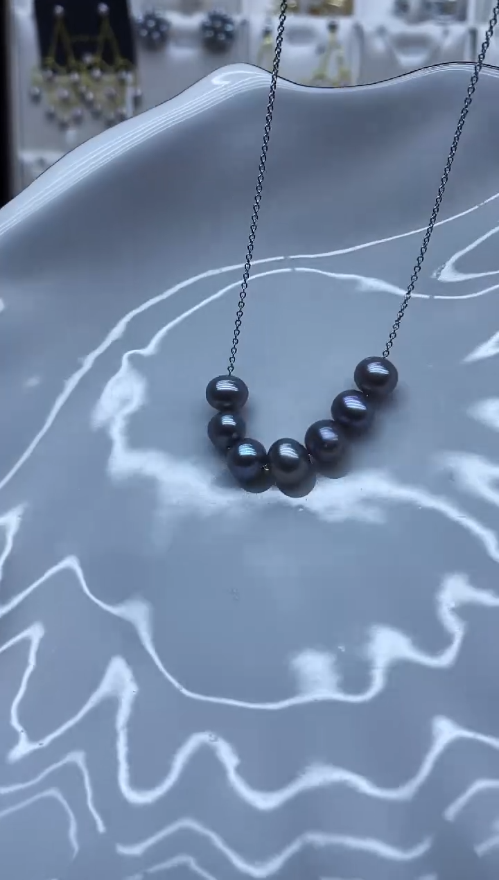 项链未镶嵌淡水珍珠项链多样性发其一