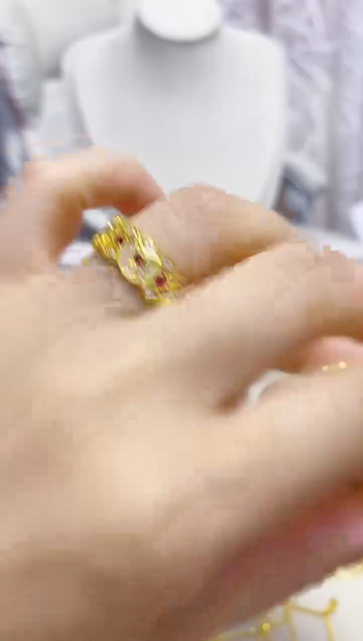 合金无003铜钱戒指