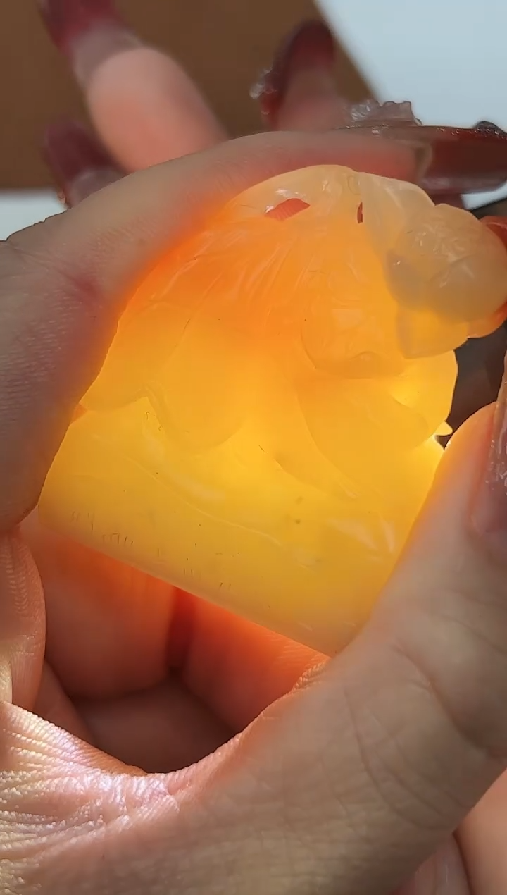 【闪购商品】寿山石印石韩勇X47376长作闲人乐太平