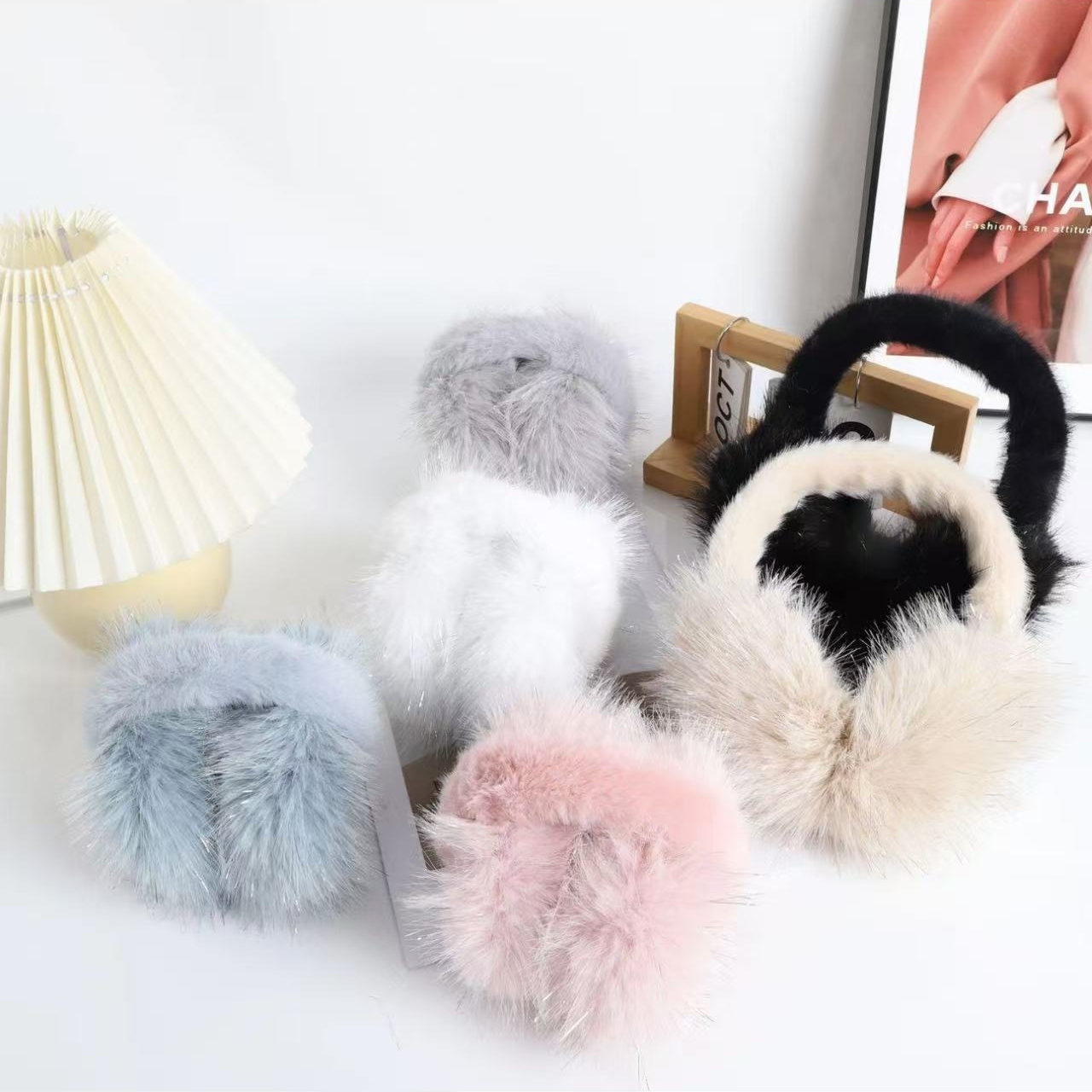 韩版少女耳套简约加绒女士保暖时尚耳包15409