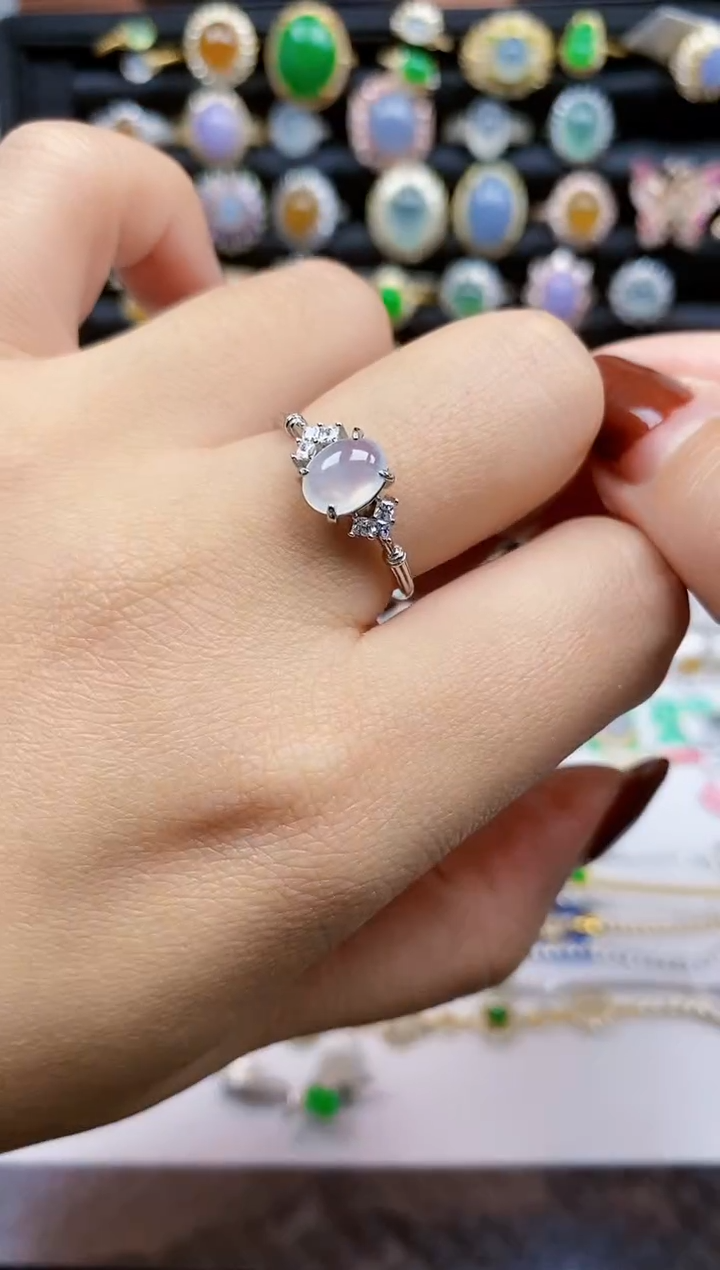 银S925镶嵌戒指翡翠15